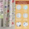 imageMaison d Hermine Kitchen Curtains Sets for Windows 100 Cotton Set of Kitchen Curtains Valances for Home 2 Tiers 28quotX36quot and 1 Valance 56quotX18quot Farmhouse Cafe Dalida17  Just Floral