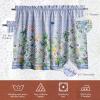 imageMaison d Hermine Kitchen Curtains Sets for Windows 100 Cotton Set of Kitchen Curtains Valances for Home 2 Tiers 28quotX36quot and 1 Valance 56quotX18quot Farmhouse Cafe Rural Christmas31  Passiflora