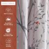 imageMaison d Hermine Kitchen Curtains Sets for Windows 100 Cotton Set of Kitchen Curtains Valances for Home 2 Tiers 28quotX36quot and 1 Valance 56quotX18quot Farmhouse Cafe Rural Christmas23  Fairy Christmas