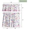 imageMaison d Hermine Kitchen Curtains Sets for Windows 100 Cotton Set of Kitchen Curtains Valances for Home 2 Tiers 28quotX36quot and 1 Valance 56quotX18quot Farmhouse Cafe Dalida13  Chardon