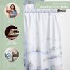 imageMaison d Hermine Kitchen Curtains Sets for Windows 100 Cotton Set of Kitchen Curtains Valances for Home 2 Tiers 28quotX36quot and 1 Valance 56quotX18quot Farmhouse Cafe Rural Christmas33  Snowy World