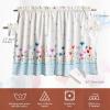 imageMaison d Hermine Kitchen Curtains Sets for Windows 100 Cotton Set of Kitchen Curtains Valances for Home 2 Tiers 28quotX36quot and 1 Valance 56quotX18quot Farmhouse Cafe Dalida30  Flower in the Field