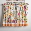 imageMaison d Hermine Kitchen Curtains Sets for Windows 100 Cotton Set of Kitchen Curtains Valances for Home 2 Tiers 28quotX36quot and 1 Valance 56quotX18quot Farmhouse Cafe Rural Christmas28  Pumpkin Garden  Cloudy Cream