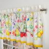 imageMaison d Hermine Kitchen Curtains Sets for Windows 100 Cotton Set of Kitchen Curtains Valances for Home 2 Tiers 28quotX36quot and 1 Valance 56quotX18quot Farmhouse Cafe Rural Christmas27  Giverny