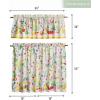 imageMaison d Hermine Kitchen Curtains Sets for Windows 100 Cotton Set of Kitchen Curtains Valances for Home 2 Tiers 28quotX36quot and 1 Valance 56quotX18quot Farmhouse Cafe Rural Christmas27  Giverny
