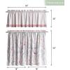 imageMaison d Hermine Kitchen Curtains Sets for Windows 100 Cotton Set of Kitchen Curtains Valances for Home 2 Tiers 28quotX36quot and 1 Valance 56quotX18quot Farmhouse Cafe Rural Christmas23  Fairy Christmas