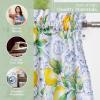 imageMaison d Hermine Kitchen Curtains Sets for Windows 100 Cotton Set of Kitchen Curtains Valances for Home 2 Tiers 28quotX36quot and 1 Valance 56quotX18quot Farmhouse Cafe Rural Christmas35  Citrus