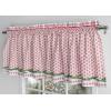 imageMaison d Hermine Kitchen Curtains Sets for Windows 100 Cotton Set of Kitchen Curtains Valances for Home 2 Tiers 28quotX36quot and 1 Valance 56quotX18quot Farmhouse Cafe Rural Christmas22  Rural Christmas