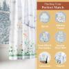 imageMaison d Hermine Kitchen Curtains Sets for Windows 100 Cotton Set of Kitchen Curtains Valances for Home 2 Tiers 28quotX36quot and 1 Valance 56quotX18quot Farmhouse Cafe Rural Christmas33  Snowy World
