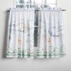 imageMaison d Hermine Kitchen Curtains Sets for Windows 100 Cotton Set of Kitchen Curtains Valances for Home 2 Tiers 28quotX36quot and 1 Valance 56quotX18quot Farmhouse Cafe Rural Christmas33  Snowy World