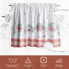 imageMaison d Hermine Kitchen Curtains Sets for Windows 100 Cotton Set of Kitchen Curtains Valances for Home 2 Tiers 28quotX36quot and 1 Valance 56quotX18quot Farmhouse Cafe Rural Christmas22  Rural Christmas