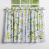 imageMaison d Hermine Kitchen Curtains Sets for Windows 100 Cotton Set of Kitchen Curtains Valances for Home 2 Tiers 28quotX36quot and 1 Valance 56quotX18quot Farmhouse Cafe Rural Christmas35  Citrus