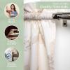 imageMaison d Hermine Kitchen Curtains Sets for Windows 100 Cotton Set of Kitchen Curtains Valances for Home 2 Tiers 28quotX36quot and 1 Valance 56quotX18quot Farmhouse Cafe Rural Christmas03  Equinoxe  Beige