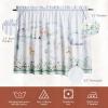 imageMaison d Hermine Kitchen Curtains Sets for Windows 100 Cotton Set of Kitchen Curtains Valances for Home 2 Tiers 28quotX36quot and 1 Valance 56quotX18quot Farmhouse Cafe Rural Christmas33  Snowy World
