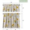 imageMaison d Hermine Kitchen Curtains Sets for Windows 100 Cotton Set of Kitchen Curtains Valances for Home 2 Tiers 28quotX36quot and 1 Valance 56quotX18quot Farmhouse Cafe Rural Christmas34  Candice