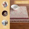 imageMaison d Hermine Placemats Set of 4 100 Cotton Washable Cloth Place Mats Reusable Table Mats for Kitchen Dining Decoration Party Wedding Restaurant Reveillon Au Jardin 13quot x 19quot12  Reveillon Au Jardin