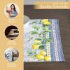 imageMaison d Hermine Placemats Set of 4 100 Cotton Washable Cloth Place Mats Reusable Table Mats for Kitchen Dining Decoration Party Wedding Restaurant Reveillon Au Jardin 13quot x 19quot16  Citrus