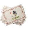 imageMaison d Hermine Placemats Set of 4 100 Cotton Washable Cloth Place Mats Reusable Table Mats for Kitchen Dining Decoration Party Wedding Restaurant Reveillon Au Jardin 13quot x 19quot03  Campagne