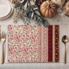 imageMaison d Hermine Placemats Set of 4 100 Cotton Washable Cloth Place Mats Reusable Table Mats for Kitchen Dining Decoration Party Wedding Restaurant Reveillon Au Jardin 13quot x 19quot12  Reveillon Au Jardin