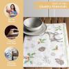 imageMaison d Hermine Placemats Set of 4 100 Cotton Washable Cloth Place Mats Reusable Table Mats for Kitchen Dining Decoration Party Wedding Restaurant Reveillon Au Jardin 13quot x 19quot18  Christmas Dew