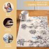 imageMaison d Hermine Placemats Set of 4 100 Cotton Washable Cloth Place Mats Reusable Table Mats for Kitchen Dining Decoration Party Wedding Restaurant Reveillon Au Jardin 13quot x 19quot23  Amazonia