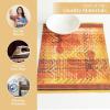 imageMaison d Hermine Placemats Set of 4 100 Cotton Washable Cloth Place Mats Reusable Table Mats for Kitchen Dining Decoration Party Wedding Restaurant Reveillon Au Jardin 13quot x 19quot13  Thanksgiving Tartan