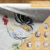 imageMaison d Hermine Placemats Set of 4 100 Cotton Washable Cloth Place Mats Reusable Table Mats for Kitchen Dining Decoration Party Wedding Restaurant Reveillon Au Jardin 13quot x 19quot03  Campagne