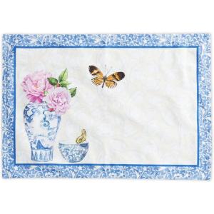imageMaison d Hermine Placemats Set of 4 100 Cotton Washable Cloth Place Mats Reusable Table Mats for Kitchen Dining Decoration Party Wedding Restaurant Reveillon Au Jardin 13quot x 19quot02  Canton