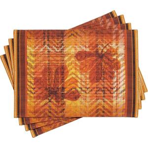 imageMaison d Hermine Placemats Set of 4 100 Cotton Washable Cloth Place Mats Reusable Table Mats for Kitchen Dining Decoration Party Wedding Restaurant Reveillon Au Jardin 13quot x 19quot13  Thanksgiving Tartan