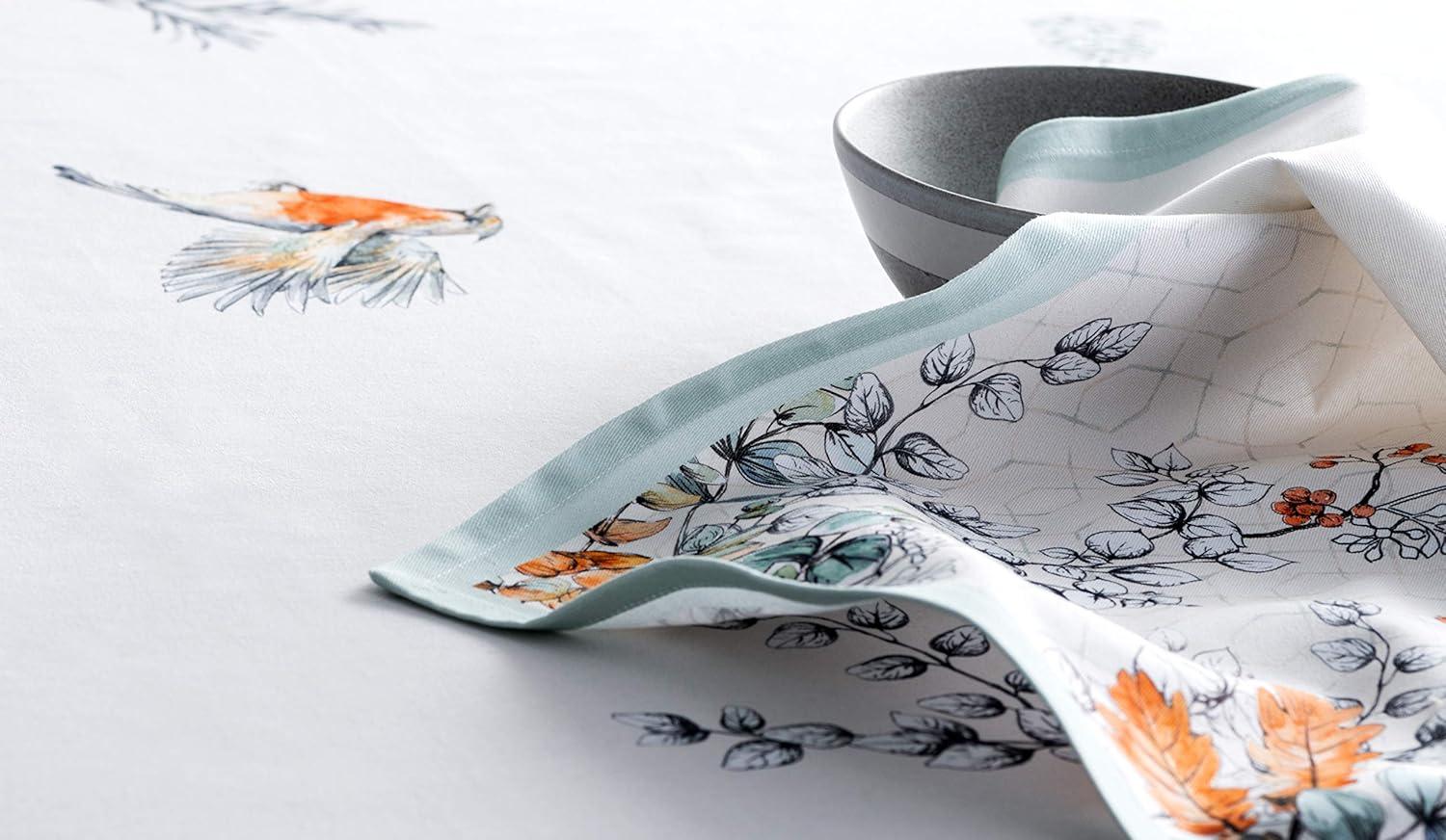 imageMaison d Hermine Cloth Napkins Set of 4 100 Cotton for Thanksgiving Decorations Everyday Reusable Square Fall Napkins Cloth Washable Dinner Party Wedding Pumpkin Garden  Dark Green 20quotx20quot30  Whitish Shabby Chique