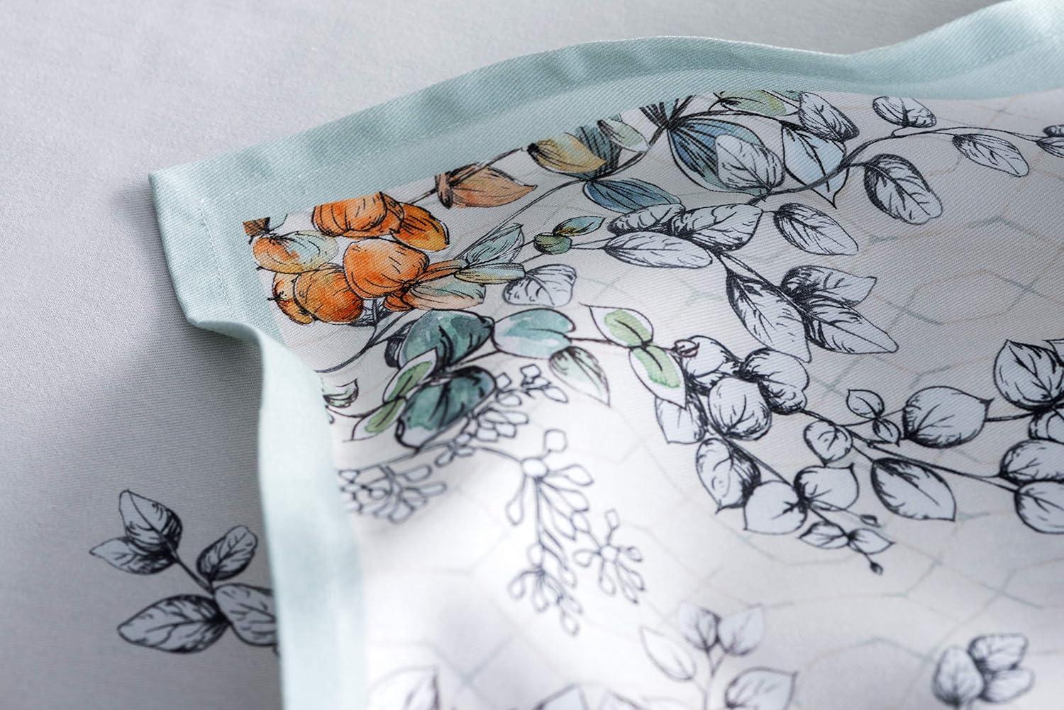 imageMaison d Hermine Cloth Napkins Set of 4 100 Cotton for Thanksgiving Decorations Everyday Reusable Square Fall Napkins Cloth Washable Dinner Party Wedding Pumpkin Garden  Dark Green 20quotx20quot30  Whitish Shabby Chique