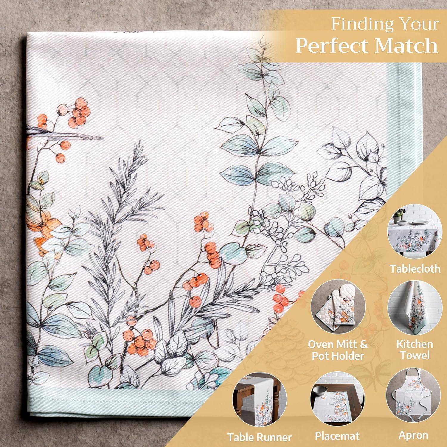 imageMaison d Hermine Cloth Napkins Set of 4 100 Cotton for Thanksgiving Decorations Everyday Reusable Square Fall Napkins Cloth Washable Dinner Party Wedding Pumpkin Garden  Dark Green 20quotx20quot30  Whitish Shabby Chique