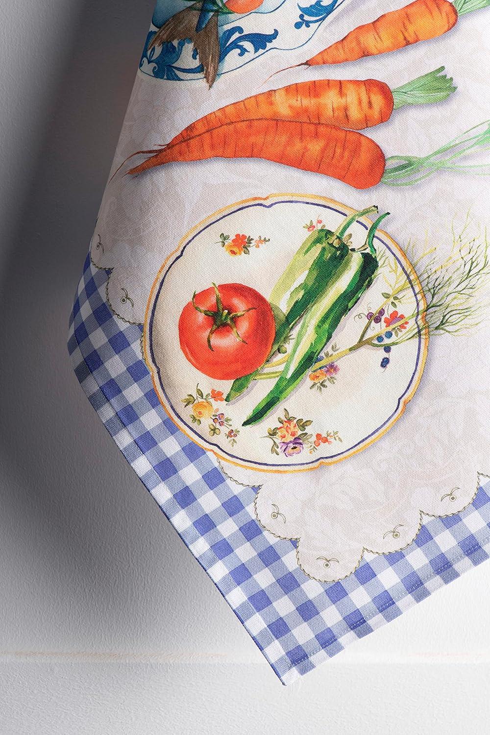 imageMaison d Hermine Kitchen Towels Set of 3 100 Cotton 20quot x 275quot Reusable Cloth Tea Dish Towels Absorbent with Hanging Loop for Kitchen Dining Thanksgiving Decorations Holy Jouy  Brown26  Gourmand