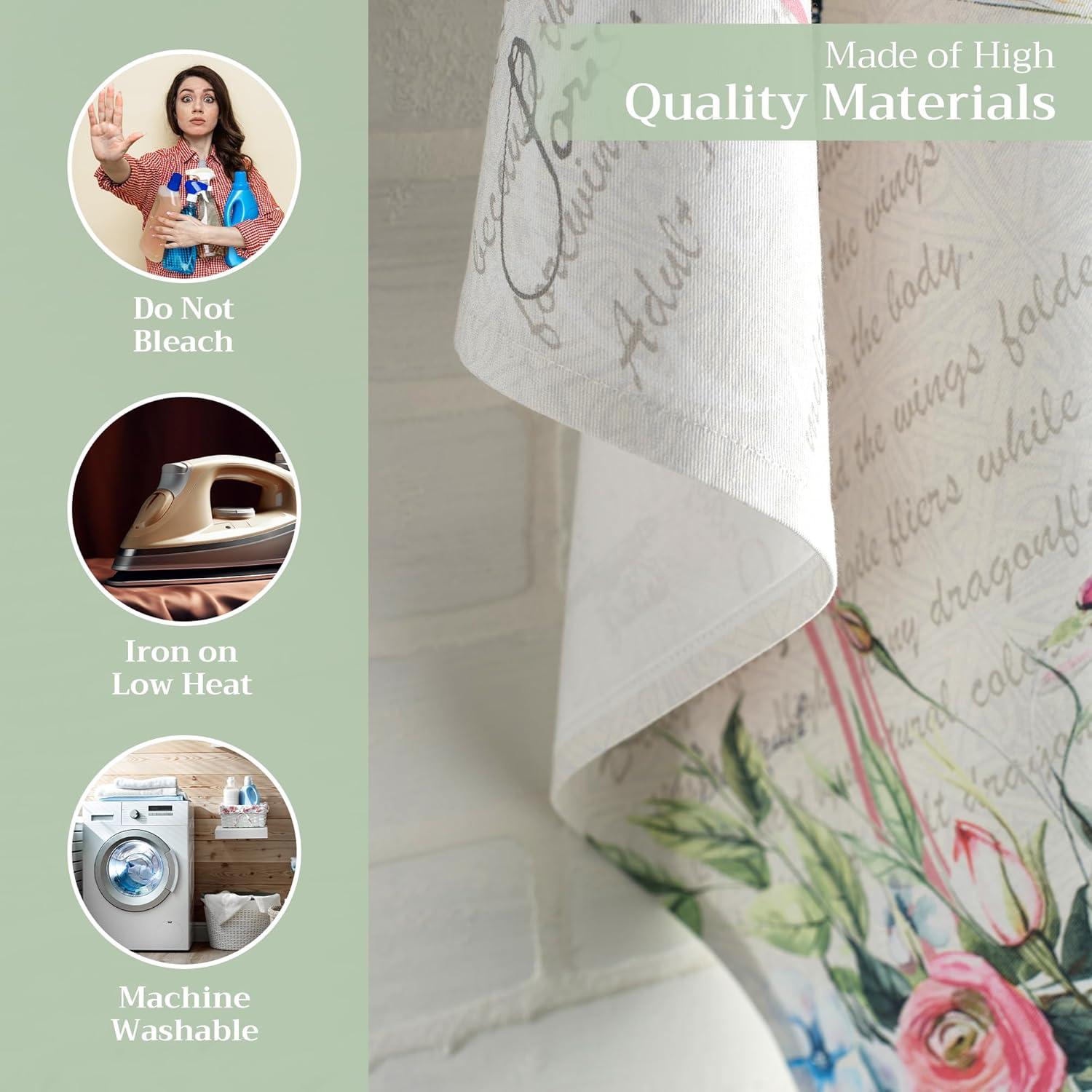 imageMaison d Hermine Kitchen Towels Set of 3 100 Cotton 20quot x 275quot Reusable Cloth Tea Dish Towels Absorbent with Hanging Loop for Kitchen Dining Thanksgiving Decorations Holy Jouy  Brown21  Champ De Mars