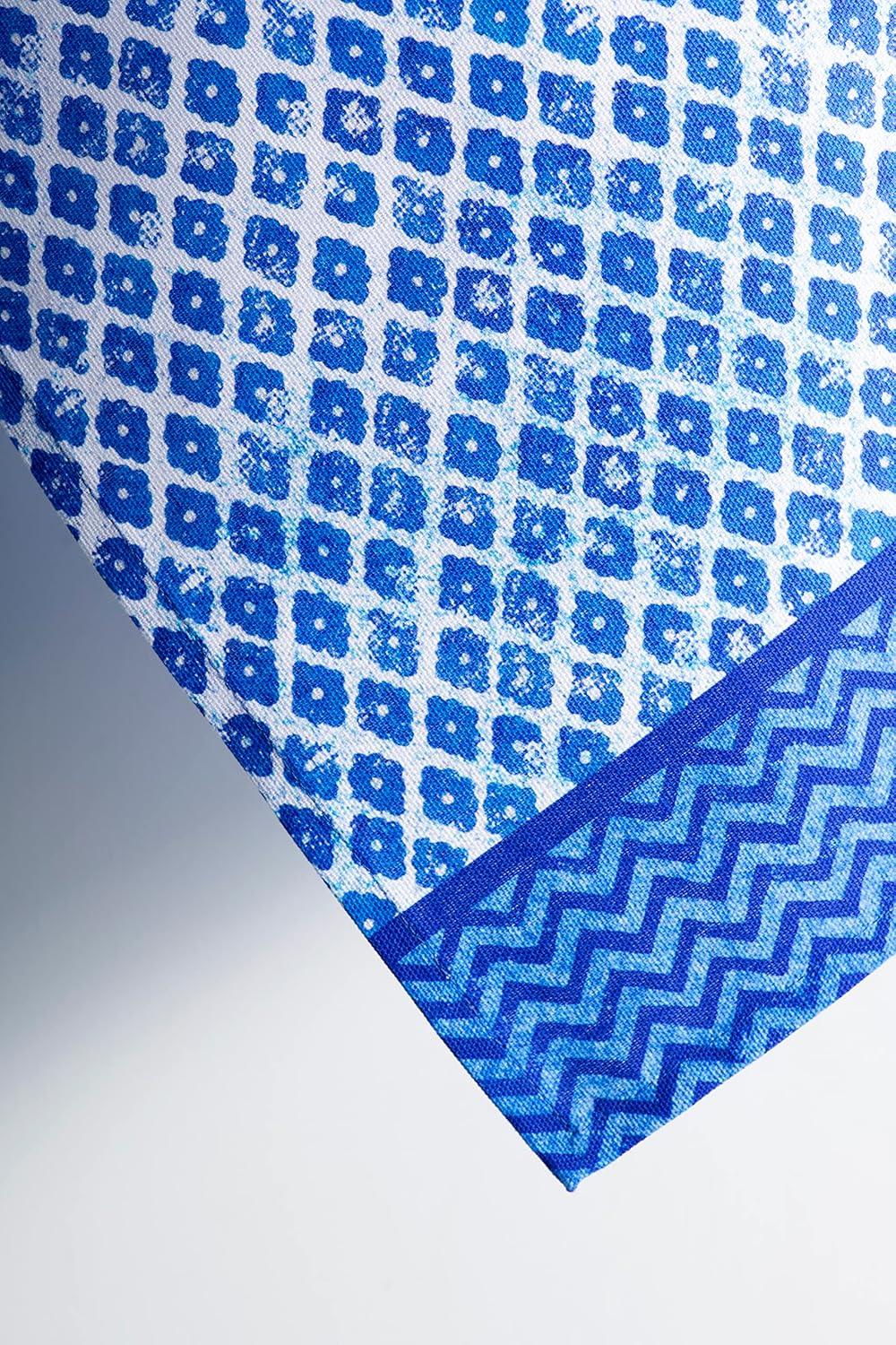 imageMaison d Hermine Kitchen Towels Set of 3 100 Cotton 20quot x 275quot Reusable Cloth Tea Dish Towels Absorbent with Hanging Loop for Kitchen Dining Thanksgiving Decorations Holy Jouy  Brown02  Indigo Love