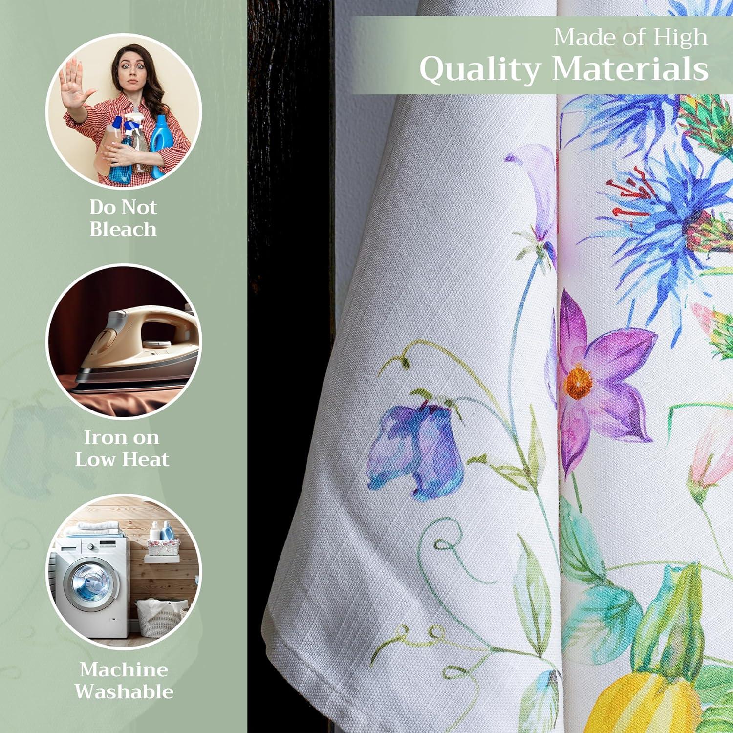 imageMaison d Hermine Kitchen Towels Set of 3 100 Cotton 20quot x 275quot Reusable Cloth Tea Dish Towels Absorbent with Hanging Loop for Kitchen Dining Thanksgiving Decorations Holy Jouy  Brown10  Giverny