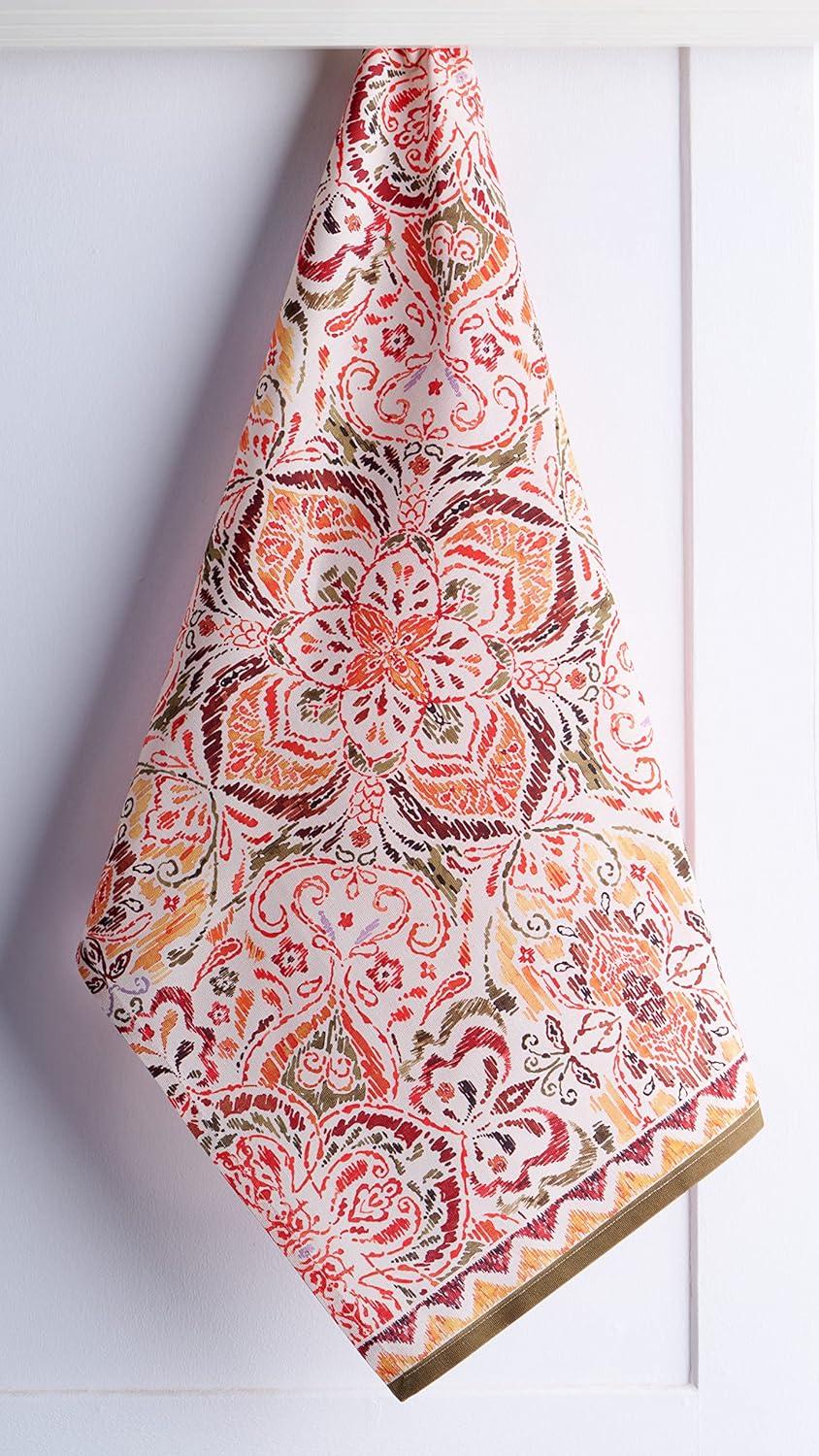 imageMaison d Hermine Kitchen Towels Set of 3 100 Cotton 20quot x 275quot Reusable Cloth Tea Dish Towels Absorbent with Hanging Loop for Kitchen Dining Thanksgiving Decorations Holy Jouy  Brown25  Damask