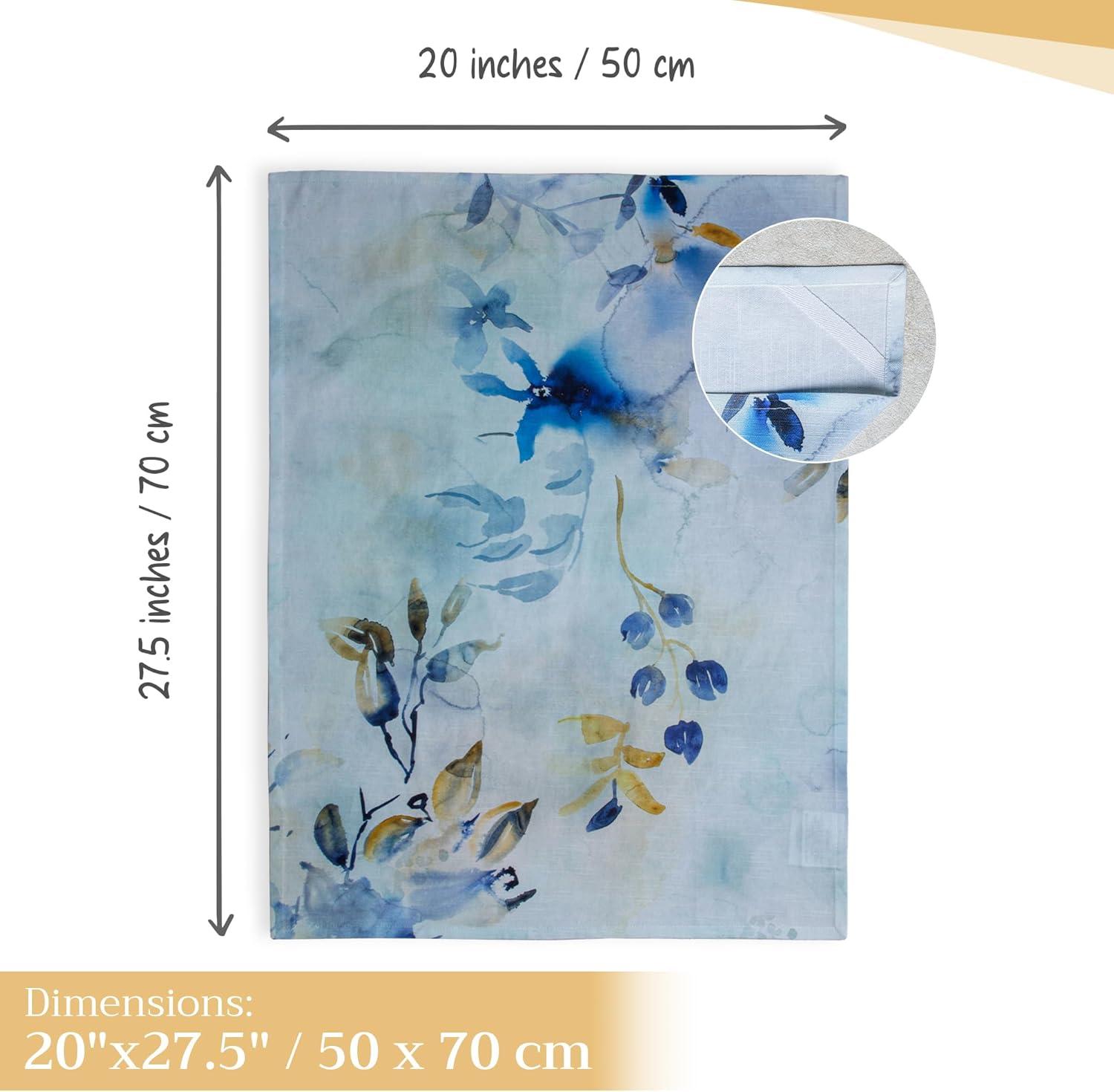 imageMaison d Hermine Kitchen Towels Set of 3 100 Cotton 20quot x 275quot Reusable Cloth Tea Dish Towels Absorbent with Hanging Loop for Kitchen Dining Thanksgiving Decorations Holy Jouy  Brown06  Lazy Summer Days