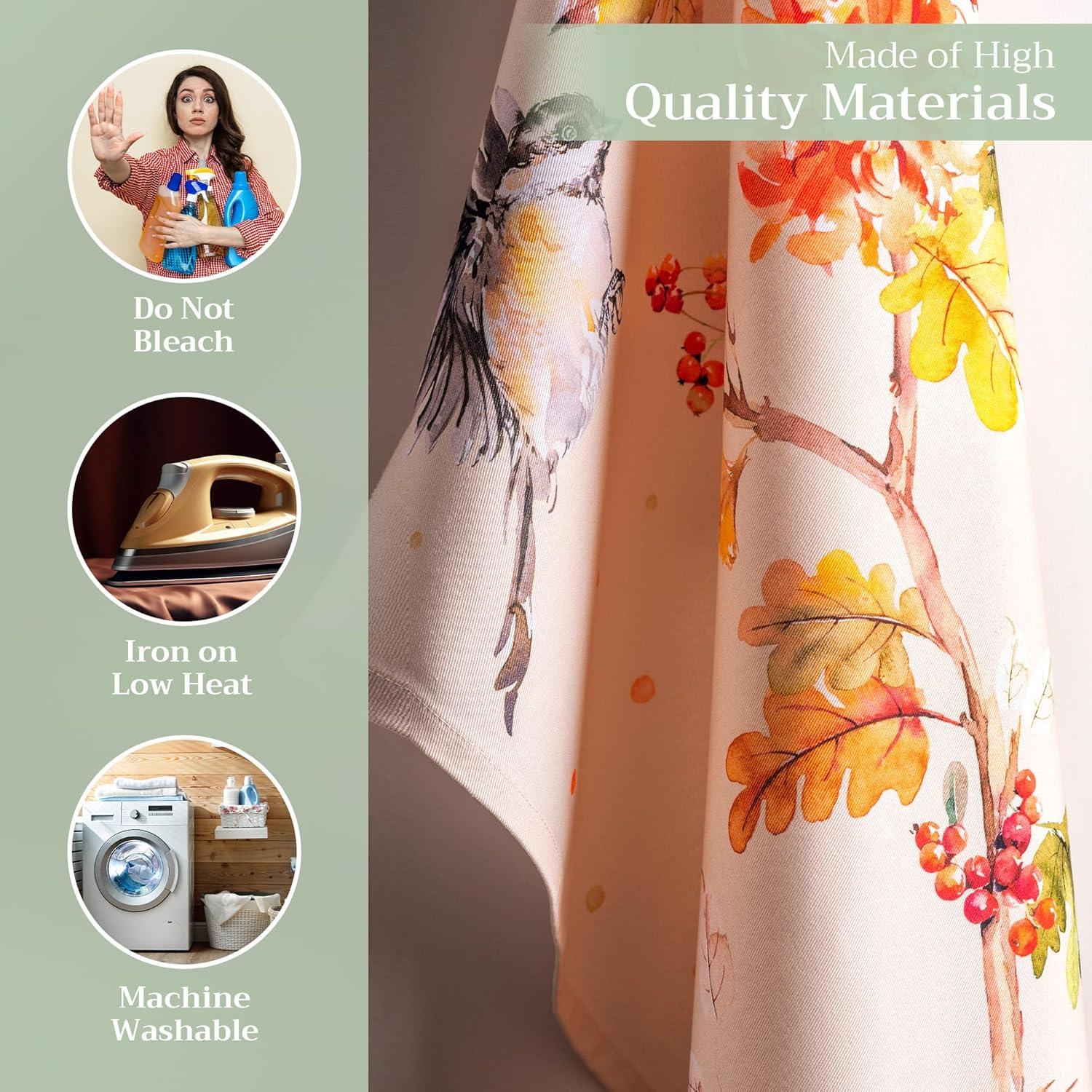 imageMaison d Hermine Kitchen Towels Set of 3 100 Cotton 20quot x 275quot Reusable Cloth Tea Dish Towels Absorbent with Hanging Loop for Kitchen Dining Thanksgiving Decorations Holy Jouy  Brown09  Kelim  Prairie