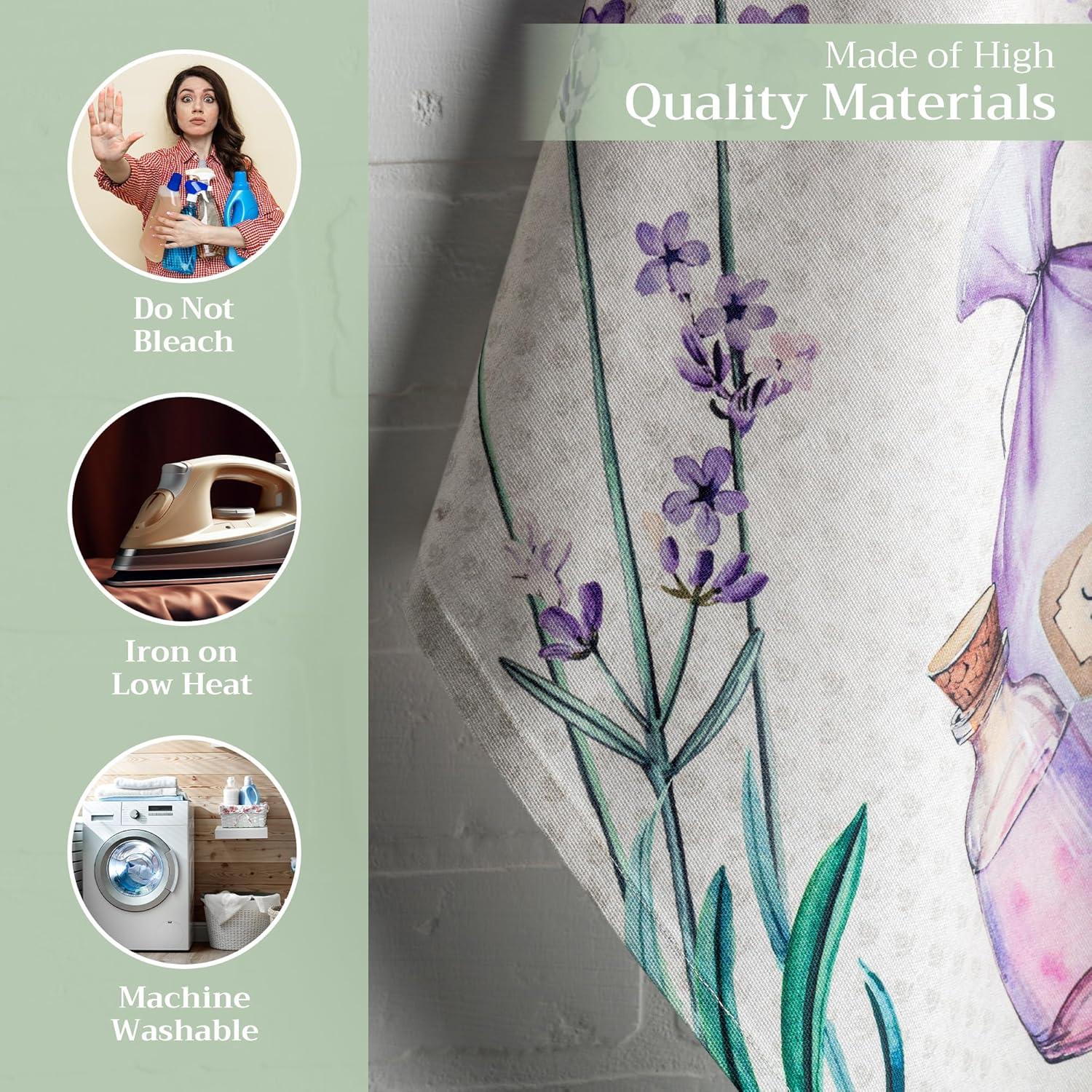 imageMaison d Hermine Kitchen Towels Set of 3 100 Cotton 20quot x 275quot Reusable Cloth Tea Dish Towels Absorbent with Hanging Loop for Kitchen Dining Thanksgiving Decorations Holy Jouy  Brown30  Fanny