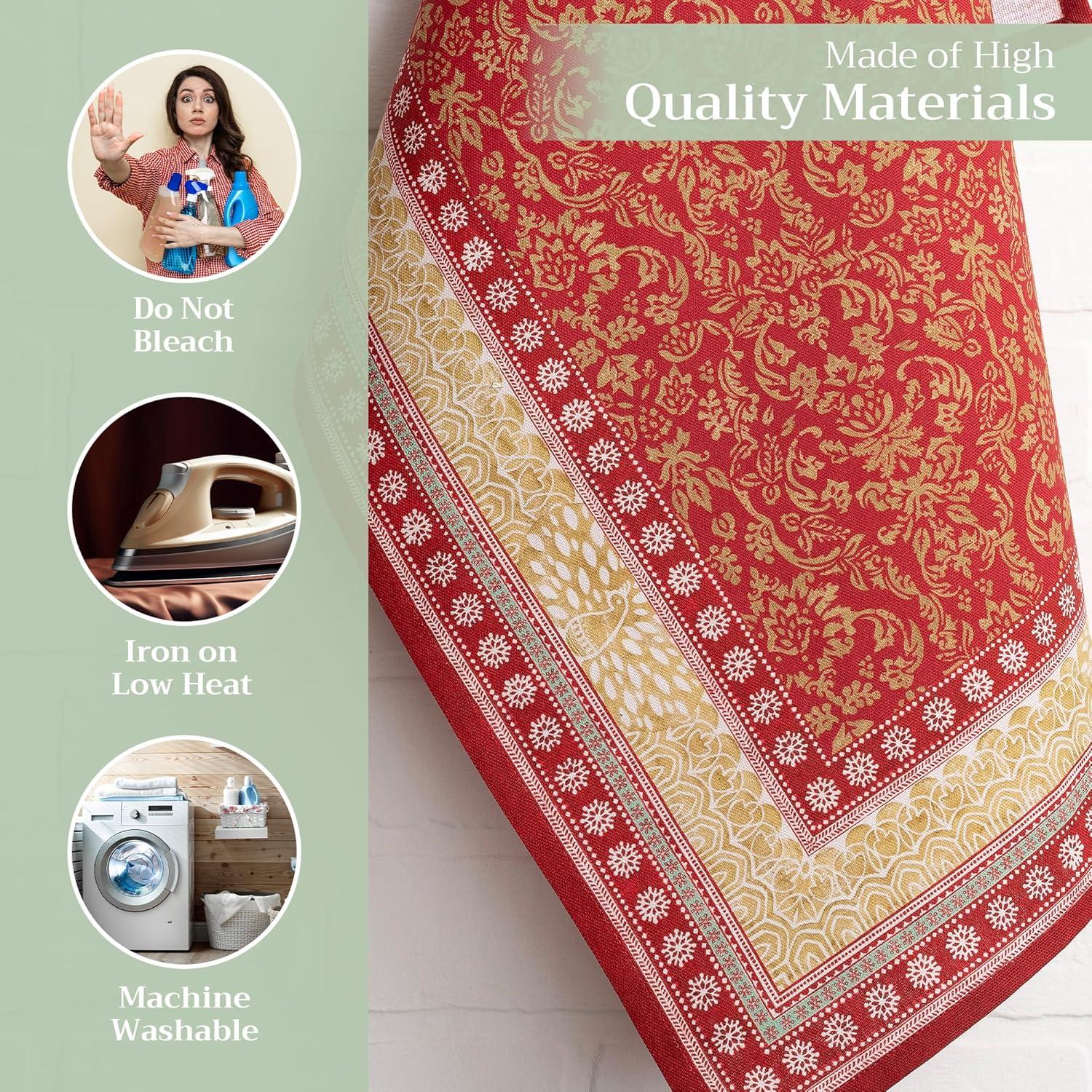 imageMaison d Hermine Kitchen Towels Set of 3 100 Cotton 20quot x 275quot Reusable Cloth Tea Dish Towels Absorbent with Hanging Loop for Kitchen Dining Thanksgiving Decorations Holy Jouy  Brown28  Sofia