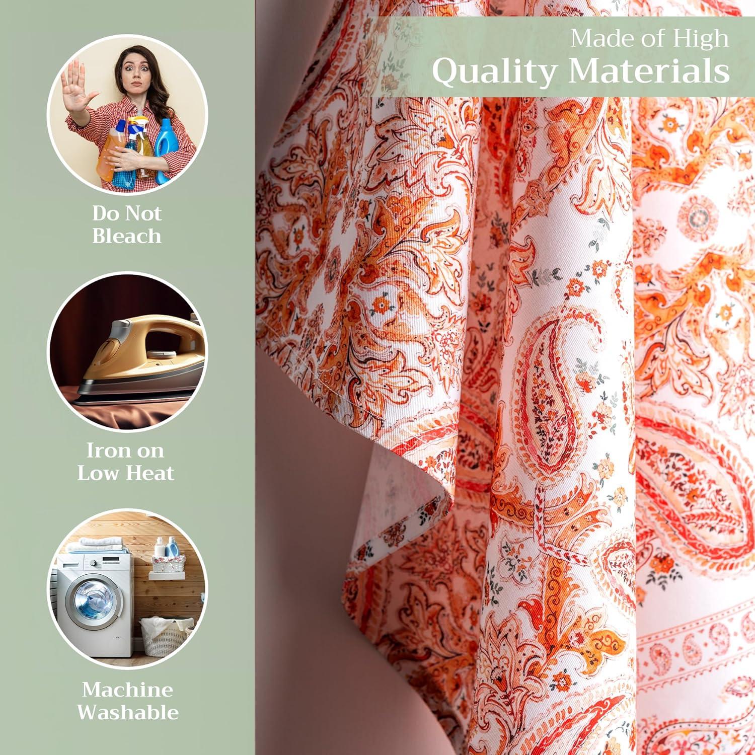 imageMaison d Hermine Kitchen Towels Set of 3 100 Cotton 20quot x 275quot Reusable Cloth Tea Dish Towels Absorbent with Hanging Loop for Kitchen Dining Thanksgiving Decorations Holy Jouy  Brown20  Orient