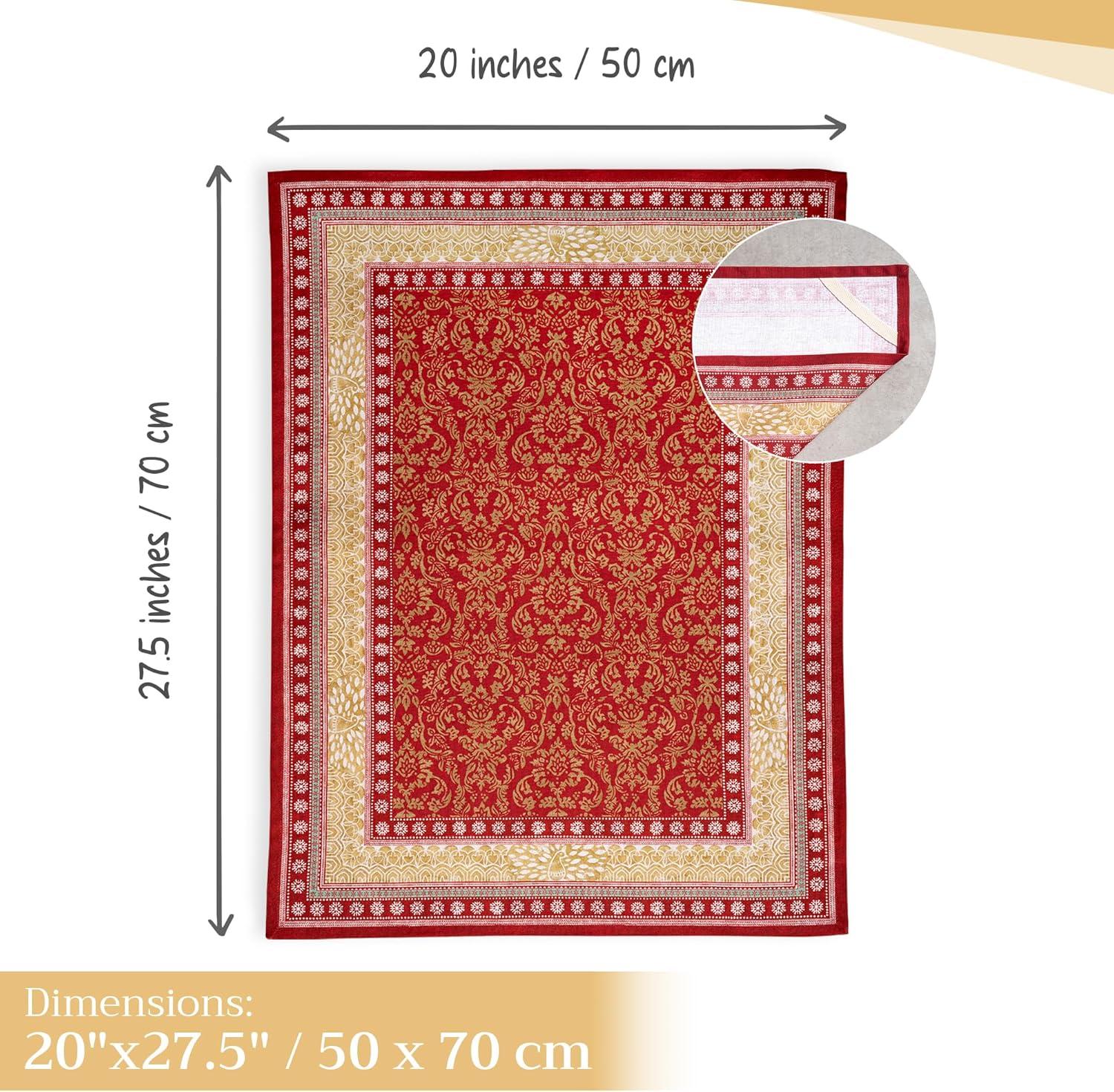 imageMaison d Hermine Kitchen Towels Set of 3 100 Cotton 20quot x 275quot Reusable Cloth Tea Dish Towels Absorbent with Hanging Loop for Kitchen Dining Thanksgiving Decorations Holy Jouy  Brown28  Sofia