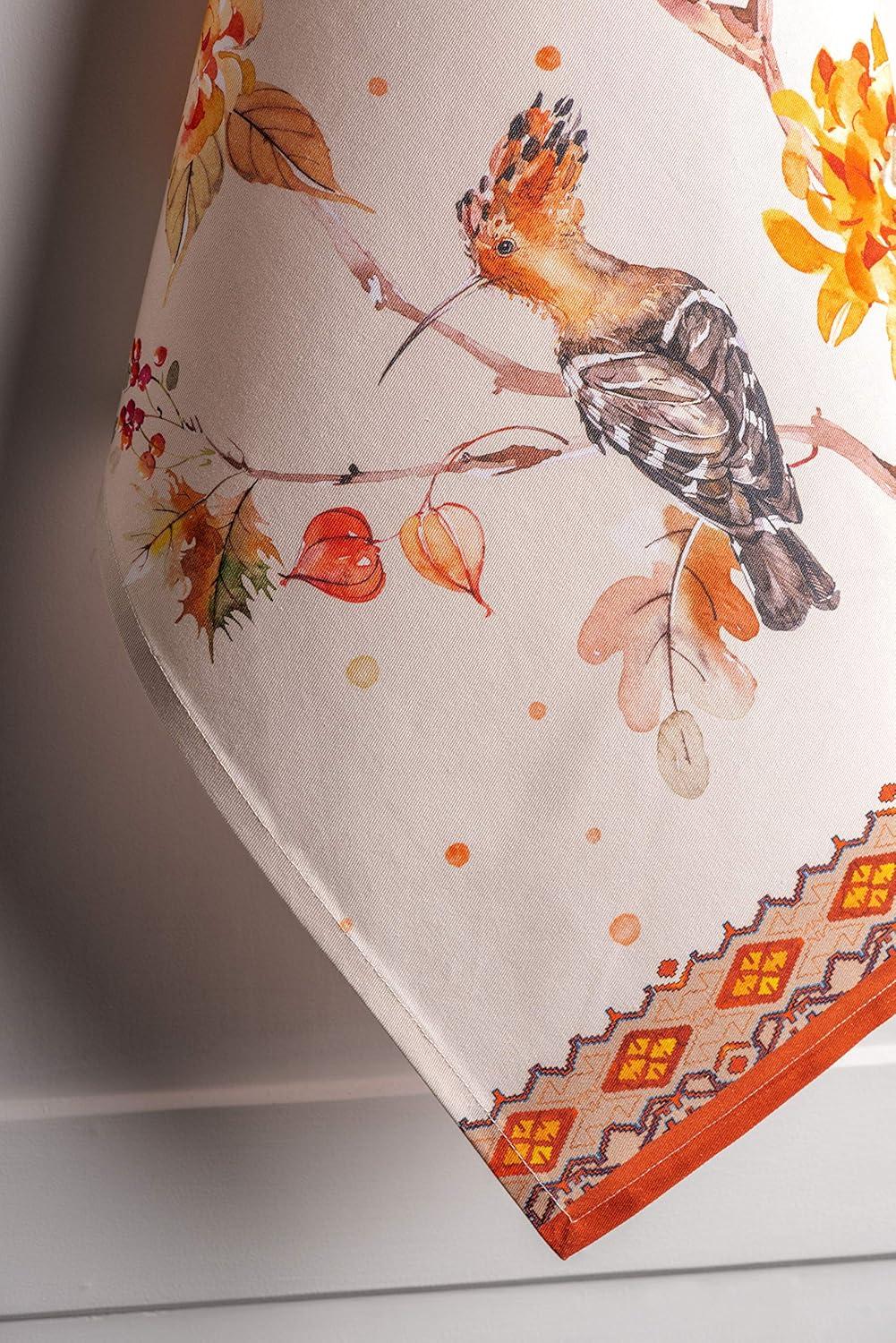 imageMaison d Hermine Kitchen Towels Set of 3 100 Cotton 20quot x 275quot Reusable Cloth Tea Dish Towels Absorbent with Hanging Loop for Kitchen Dining Thanksgiving Decorations Holy Jouy  Brown09  Kelim  Prairie