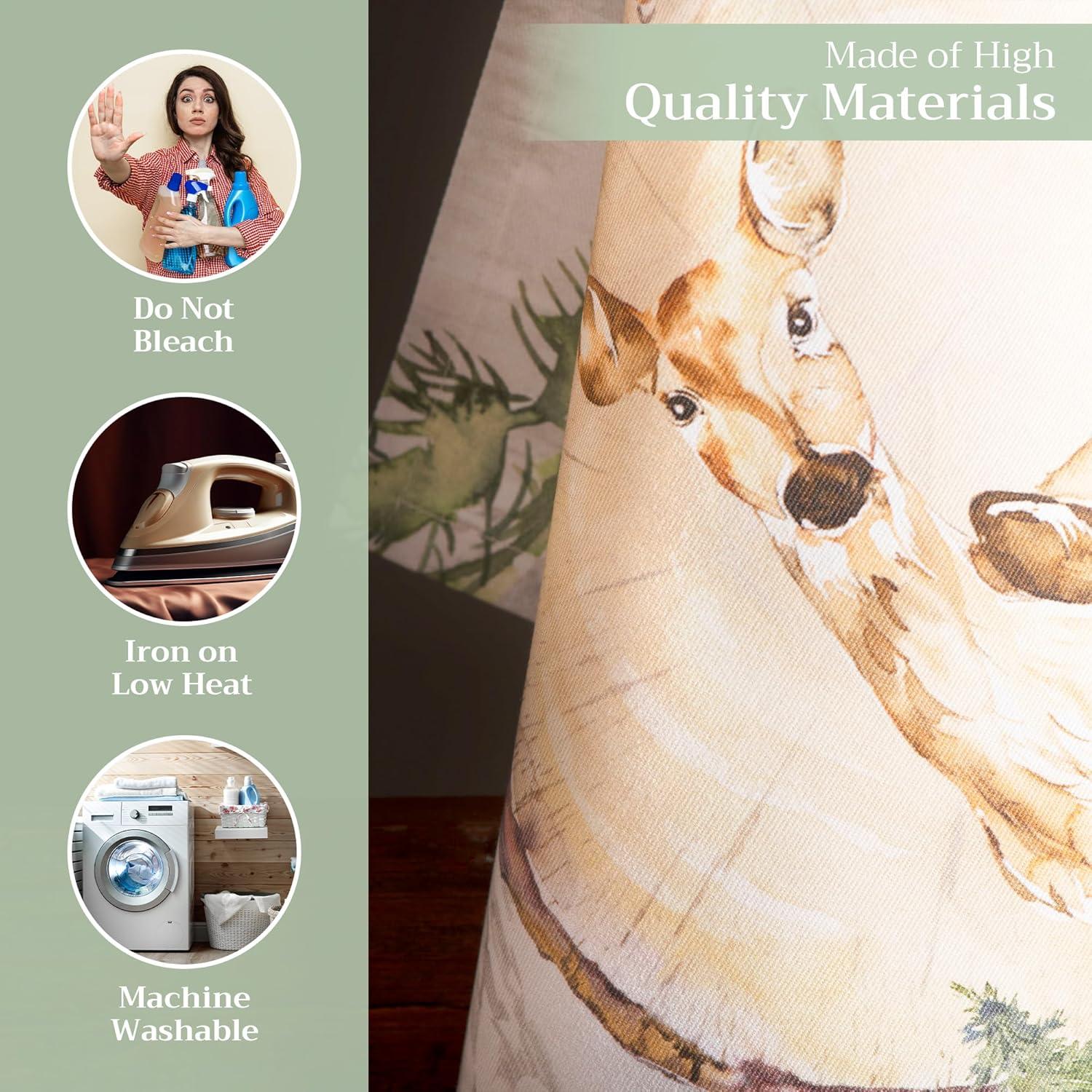 imageMaison d Hermine Kitchen Towels Set of 3 100 Cotton 20quot x 275quot Reusable Cloth Tea Dish Towels Absorbent with Hanging Loop for Kitchen Dining Thanksgiving Decorations Noel24  Mountain Life