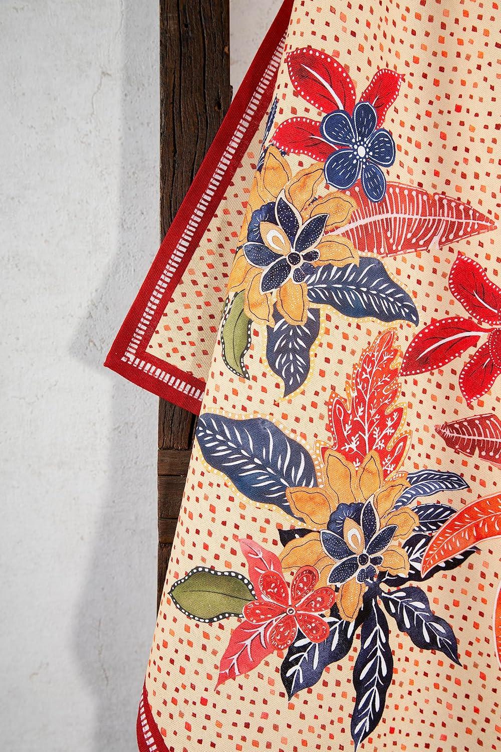 imageMaison d Hermine Kitchen Towels Set of 3 100 Cotton 20quot x 275quot Reusable Cloth Tea Dish Towels Absorbent with Hanging Loop for Kitchen Dining Thanksgiving Decorations Holy Jouy  Brown20  Orient