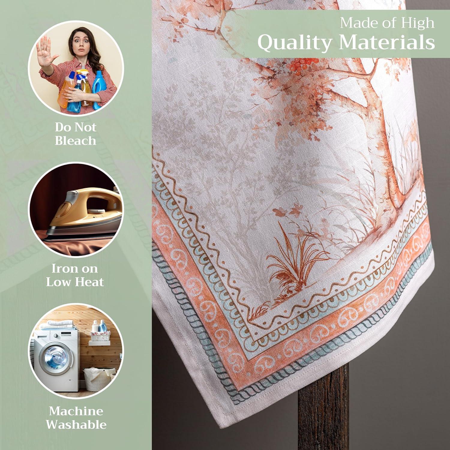 imageMaison d Hermine Kitchen Towels Set of 3 100 Cotton 20quot x 275quot Reusable Cloth Tea Dish Towels Absorbent with Hanging Loop for Kitchen Dining Thanksgiving Decorations Noel02  Giving Thanks