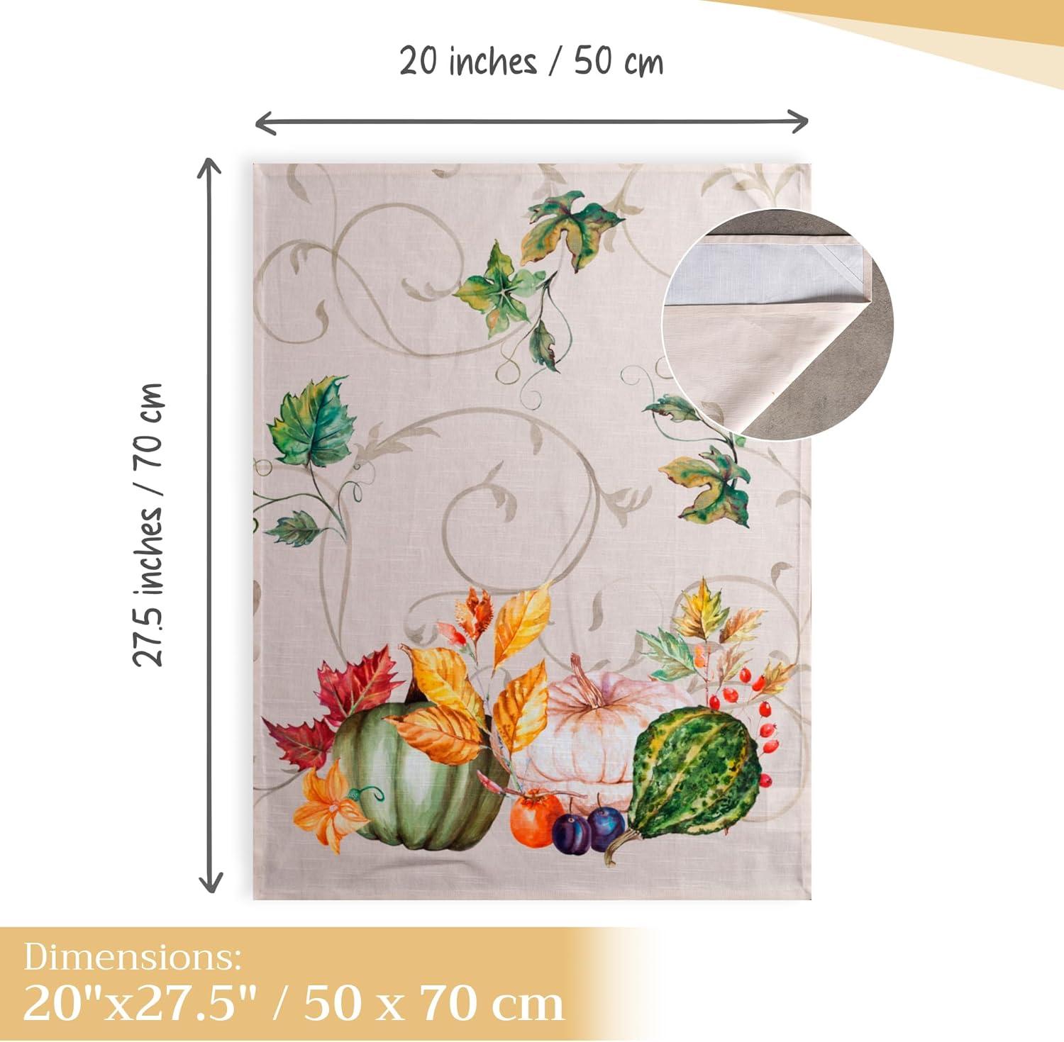 imageMaison d Hermine Kitchen Towels Set of 3 100 Cotton 20quot x 275quot Reusable Cloth Tea Dish Towels Absorbent with Hanging Loop for Kitchen Dining Thanksgiving Decorations Holy Jouy  Brown19  Lumina