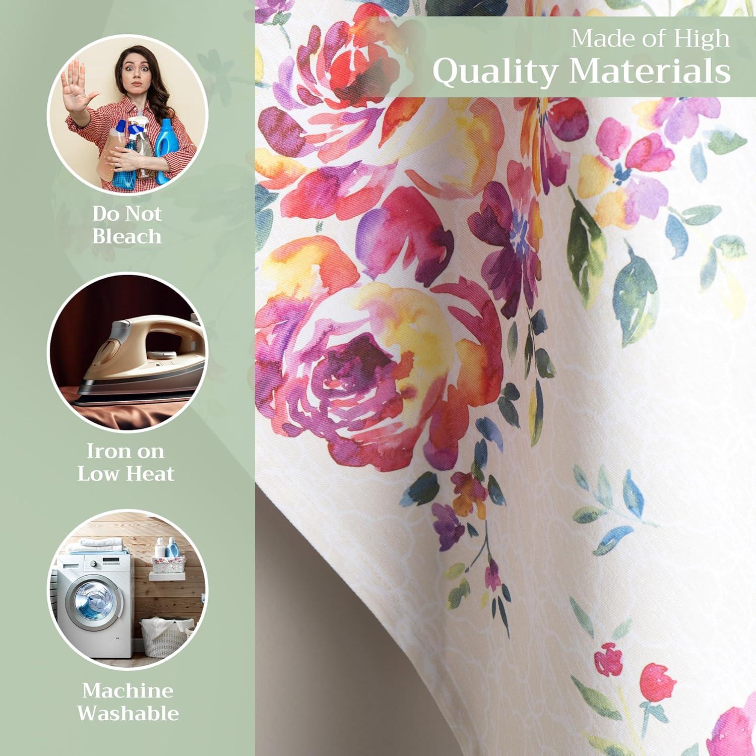 imageMaison d Hermine Kitchen Towels Set of 3 100 Cotton 20quot x 275quot Reusable Cloth Tea Dish Towels Absorbent with Hanging Loop for Kitchen Dining Thanksgiving Decorations Holy Jouy  Brown27  Rose Garden