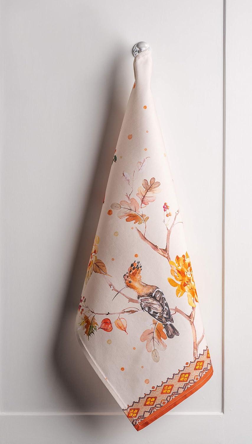 imageMaison d Hermine Kitchen Towels Set of 3 100 Cotton 20quot x 275quot Reusable Cloth Tea Dish Towels Absorbent with Hanging Loop for Kitchen Dining Thanksgiving Decorations Holy Jouy  Brown09  Kelim  Prairie